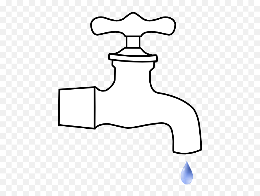 Faucet Clipart Black And White Tree 41 Stunning - Hose Bib Clipart Png,Dripping Water Png