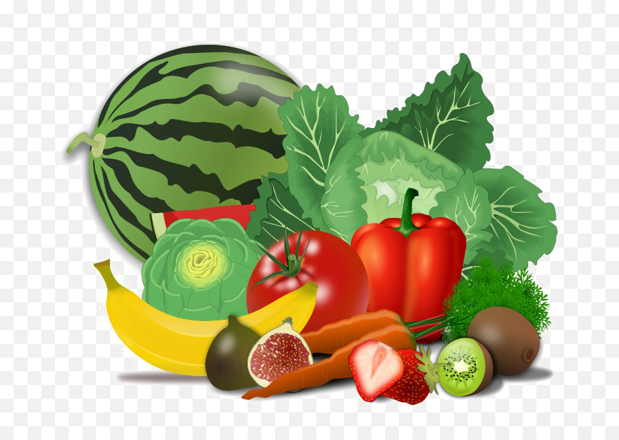 Food Emoji Png - Fresh Healthy Food Png Transparent Image Fruits And Vegetables Cartoon Transparent,Food Emoji Png