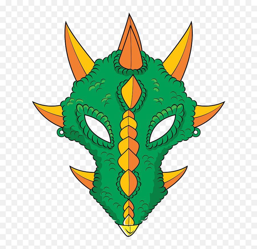 Dragon Mask Clipart Free Download Transparent Png Creazilla - Mascara De Dragon Para Niños,Dragon Clipart Png