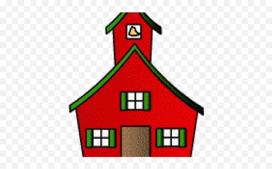 House Clipart Animated - School House Clip Art Png,Schoolhouse Png