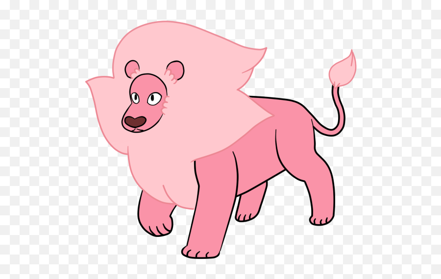 Pink Lion Mascot - Lion From Steven Universe Png,Lion Mascot Logo