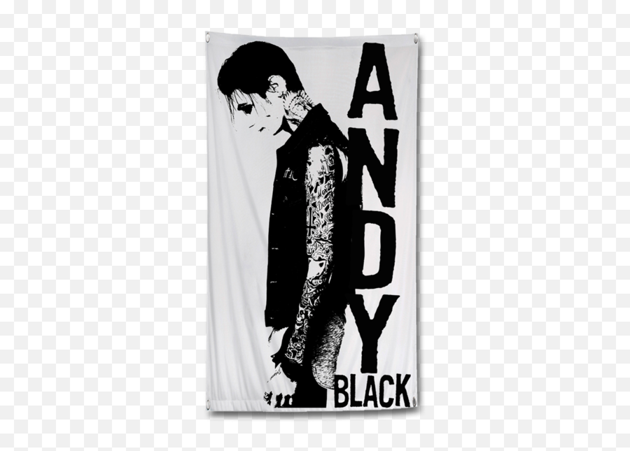 Click Here To Purchase This Official Andy Black Flag - Cartoon Png,Andy Biersack Png