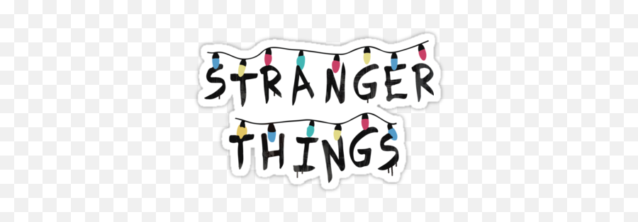 Cosas Más Extrañas Luz De Navidad - Stranger Things Stickers Lights Png,Stranger Things Logo Transparent