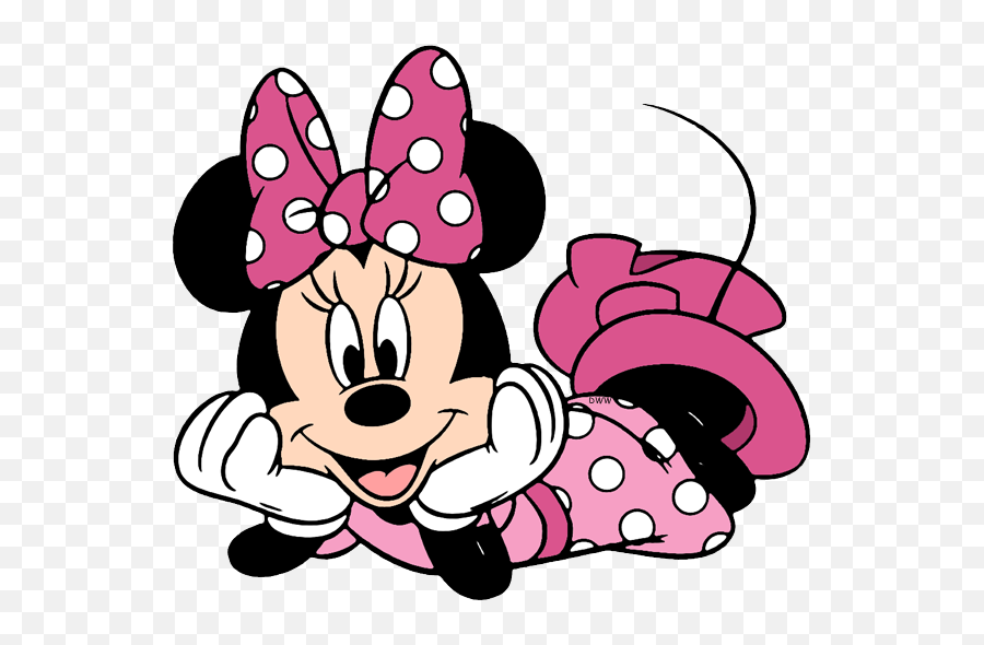 Baby Minnie Mouse Laying Down Png