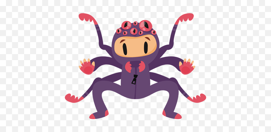 Spider Halloween Costume Cartoon - Transparent Png U0026 Svg Cartoon Png Files Halloween Spider Clipart Png,Spiders Png