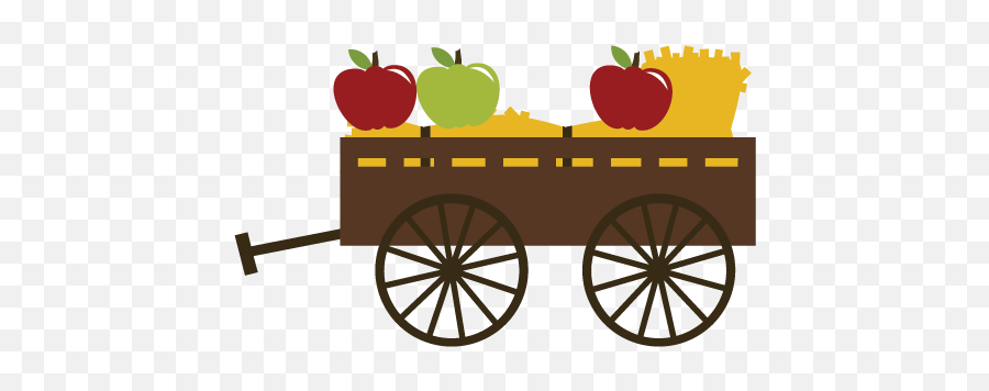 Apples In Wagon Svg File For Scrapbooking Apple Picking - Fall Apple Picking Clip Art Png,Wagon Png