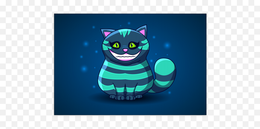 Alice In Wonderlandu0027s Cheshire Cat Poster - Great For Any Gato Alice Vetor Png,Cheshire Cat Png