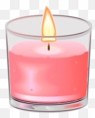 Red Candle Png - Decorative Candle Transparent Background Advent