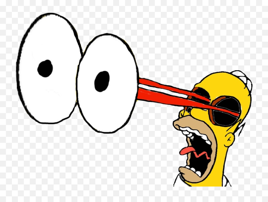 Homer Simpsonu0027s Eyes Popping Out By Darthraner83 - Cartoon Cartoon Eyes Pop Out Png,Homer Simpson Transparent