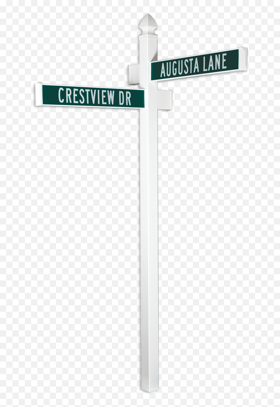 Vinyl Street Sign Post System With - Street Post Png,Traffic Sign Png