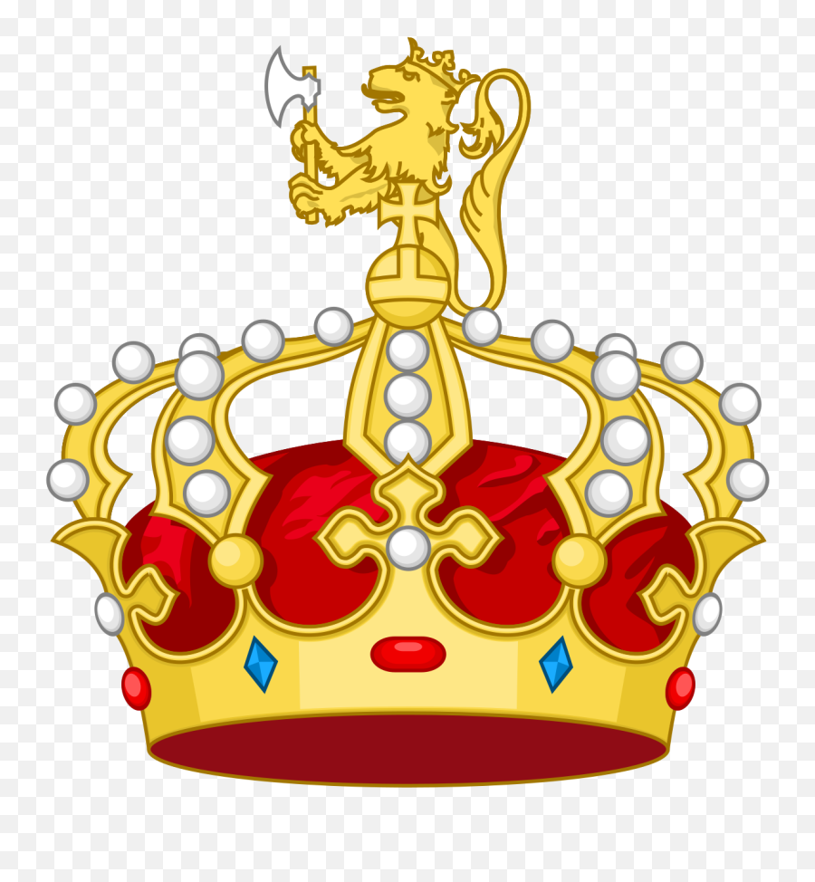 Corona Norvegica Cum Leone - Heraldic Crown Png,Cum Png