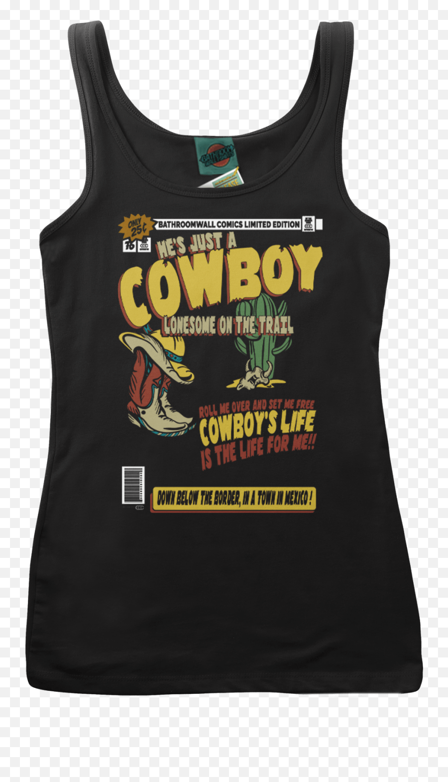 Thin Lizzy Inspired Cowboy Song T - Active Tank Png,Thin Lizzy Logo