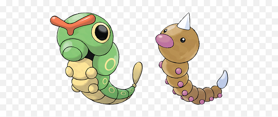 Download Caterpie Or Weedle - Pokemon Weedle And Caterpie Png,Weedle Png