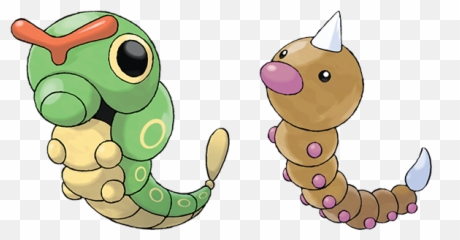 Download Caterpie Or Weedle - Pokemon Weedle And Caterpie Png,Weedle Png