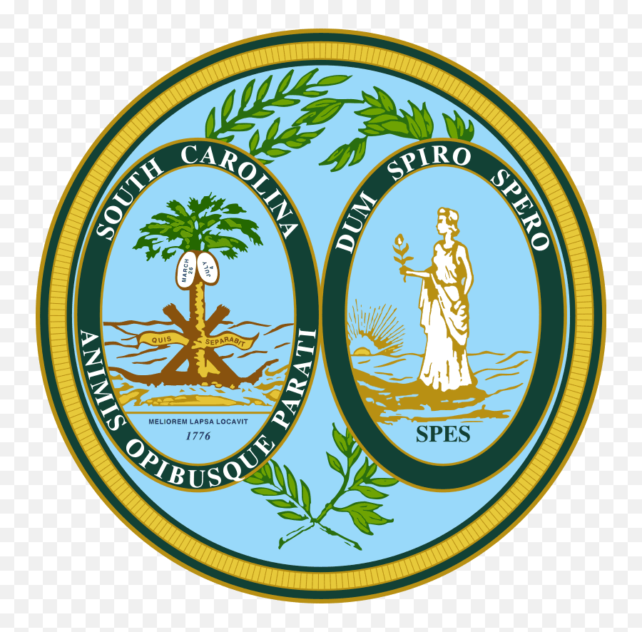 Seal Of South Carolina - State Of South Carolina Emblem Png,South Carolina Png