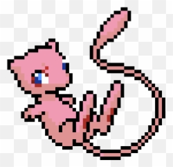 Is Scared Because Of - Pokemon Pixel Art Grid Png,Mew Transparent