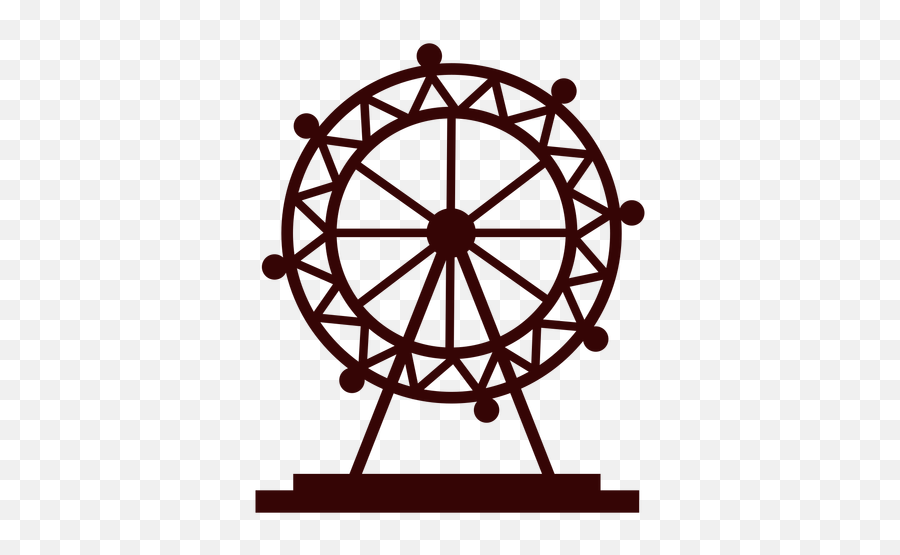 London Eye Ferris Wheel Silhouette - Carnival Ferris Wheel Icon Png,Ferris Wheel Transparent