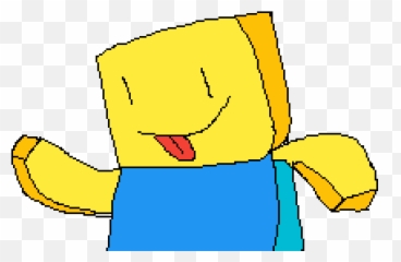 Pixilart - Roblox Noob by Anonymous Art png