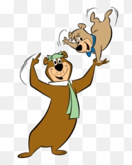 Football Punt Clipart Image Free Download Yogi Bears - Yogi Yogi Bear And Boo Boo Png,Yogi Bear Png
