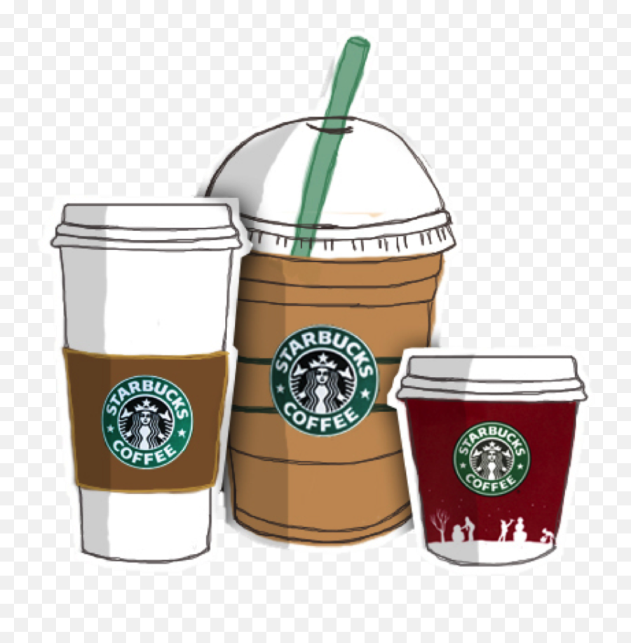 Coffee Frappuccino Starbucks Drawing - Starbucks Coffee Cup Drawing Png,Frappuccino Png