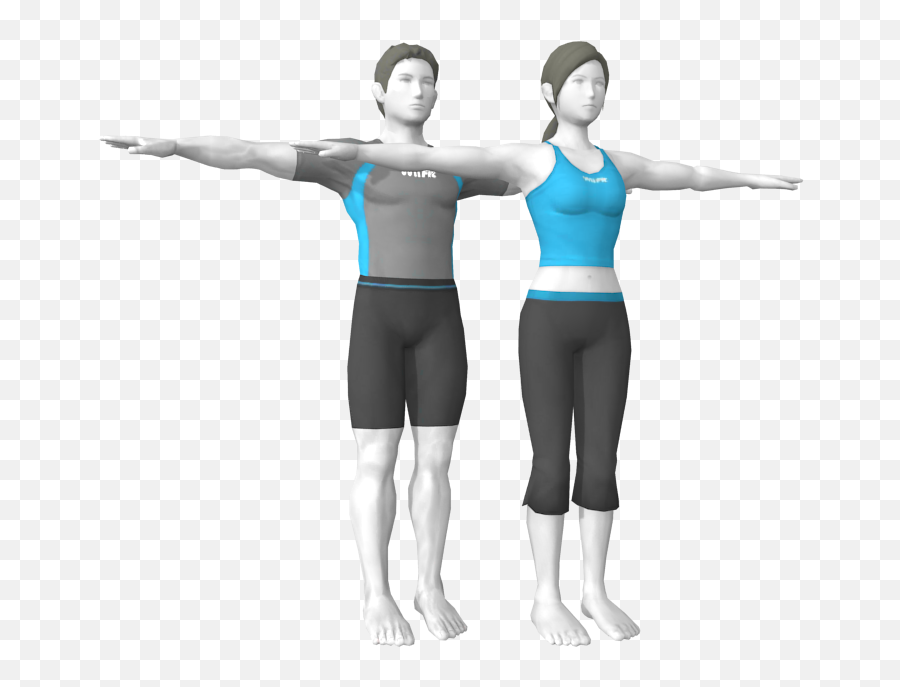 Nintendo 3ds - Wii Fit Trainer T Pose Png,Wii Png