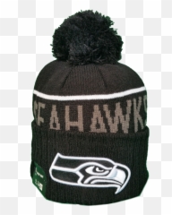 Seattle Seahawks Fleece Lined Black Pom - png