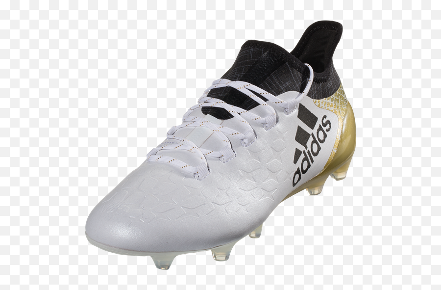 Adidas X 161 Fg - Whiteblackgold Metallic Greatriverclassic Round Toe Png,Adidas Boost Icon 2 White And Gold