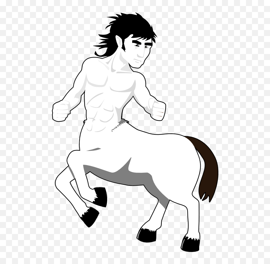 Centaur Black And White - Centauro Mitologia Griega Dibujo Png,Centaur Icon