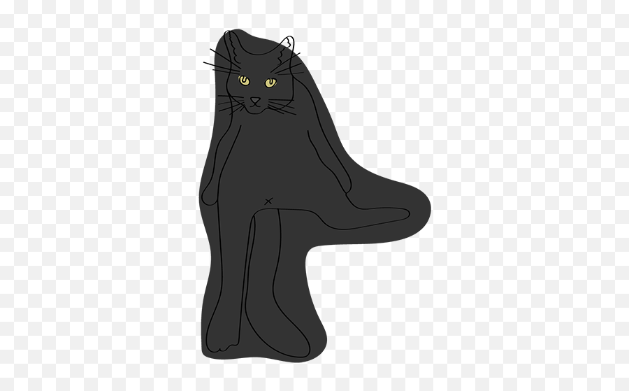Cat Black Pet Line Free Icon Of Minimalism In One Pack - Black Cat Png,Black Cat Icon