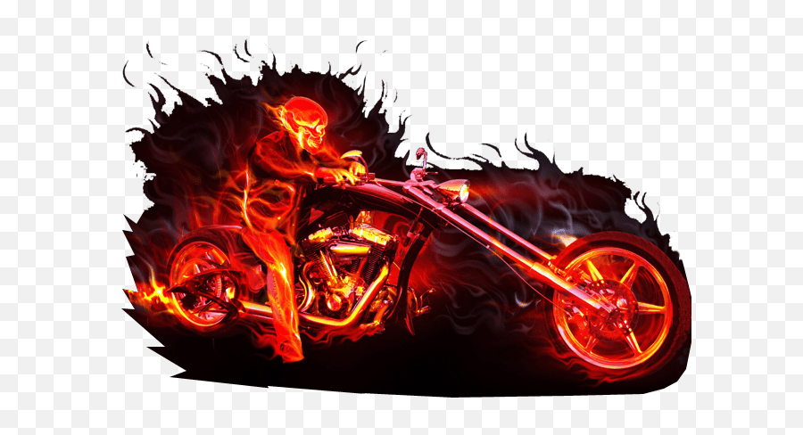 Ghost Rider Transparent Image - Ghost Rider Fire Bike Png,Ghost Rider Transparent