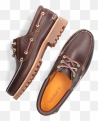 Brown Timberland Lace - Lace Up Png,Timberland Men's Icon Three Eye Classic Shoe