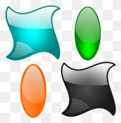 Oval And Rhomboid Shapes Selection Vector Image Public - Clipart Graphic Shapes Design png
