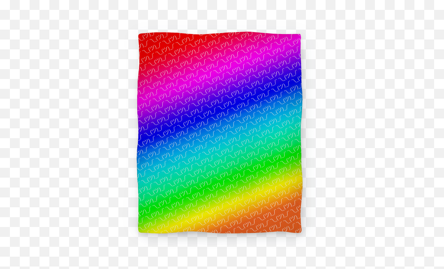 Emoticon Shrugs Rainbow Gradient Blankets Lookhuman - Color Gradient Png,Shrug Icon