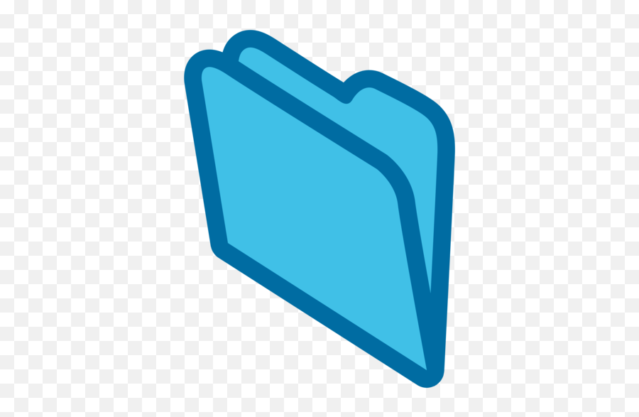 File Folder Emoji - Folder Emojis Png,Blue File Icon On Folders