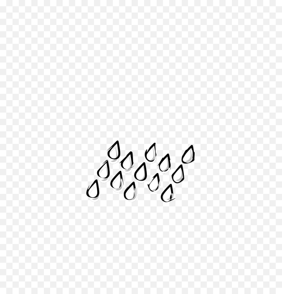 raindrops clipart black and white