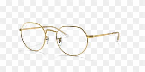 Jack Optics Eyeglasses With Shiny Gold Frame Ray - Ban 6465 3086 png