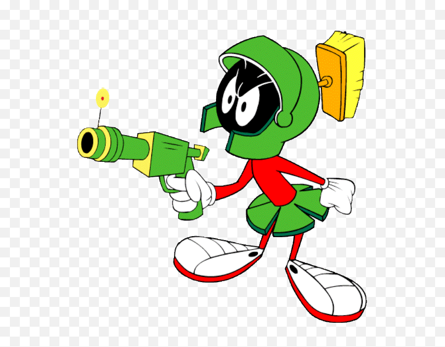 Looney Tunes Martian Gun Png - Looney Tunes Marvin The Martian,Marvin The Martian Png