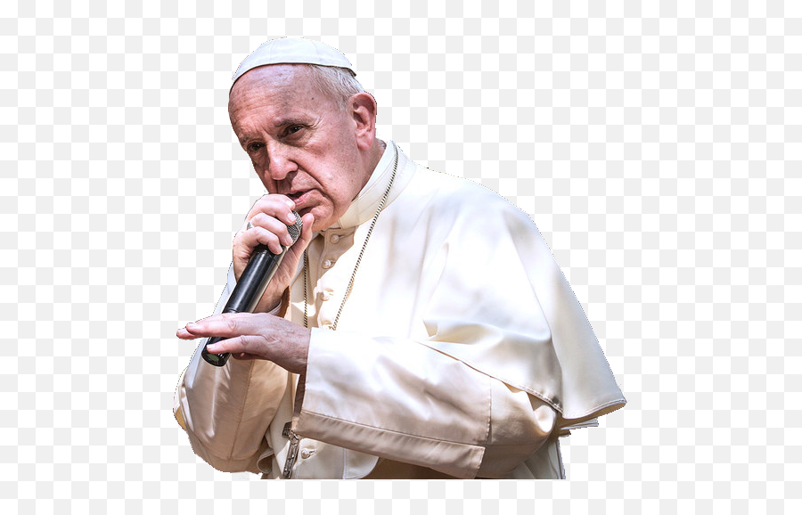 Cutout - Pope Francis Mic Png,Pope Png