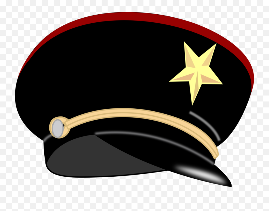 Clipart Hat General Transparent - Military Hat Clipart Png,Soviet Hat Transparent