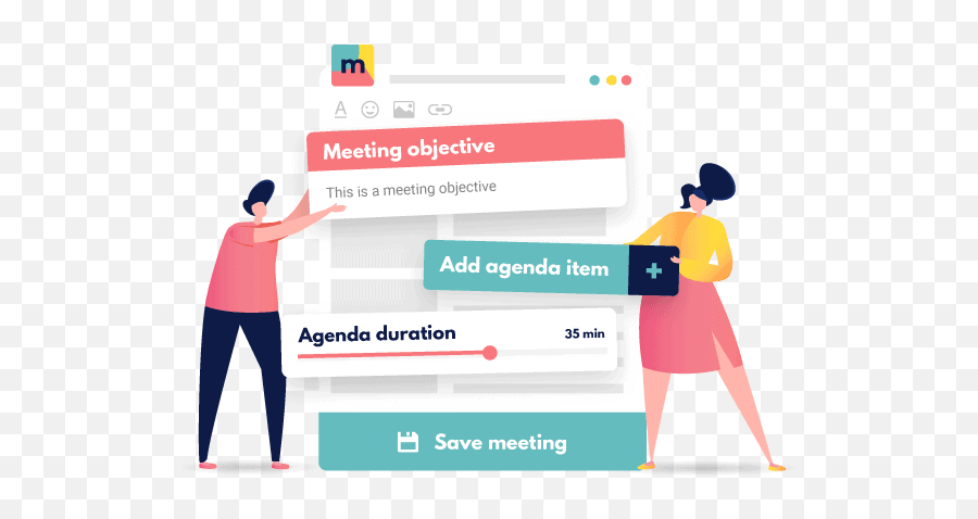 Meetinch Where Productive Meetings Happen - Sharing Png,Meeting Agenda Icon