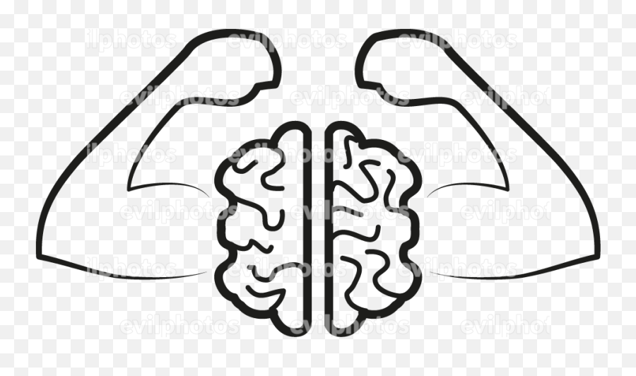 Brain Drawing - Clip Art Png,Brain Icon Vector