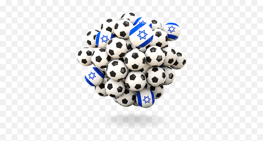 Pile Of Footballs Illustration Flag Israel - King Fahad National Library Png,Pile Icon