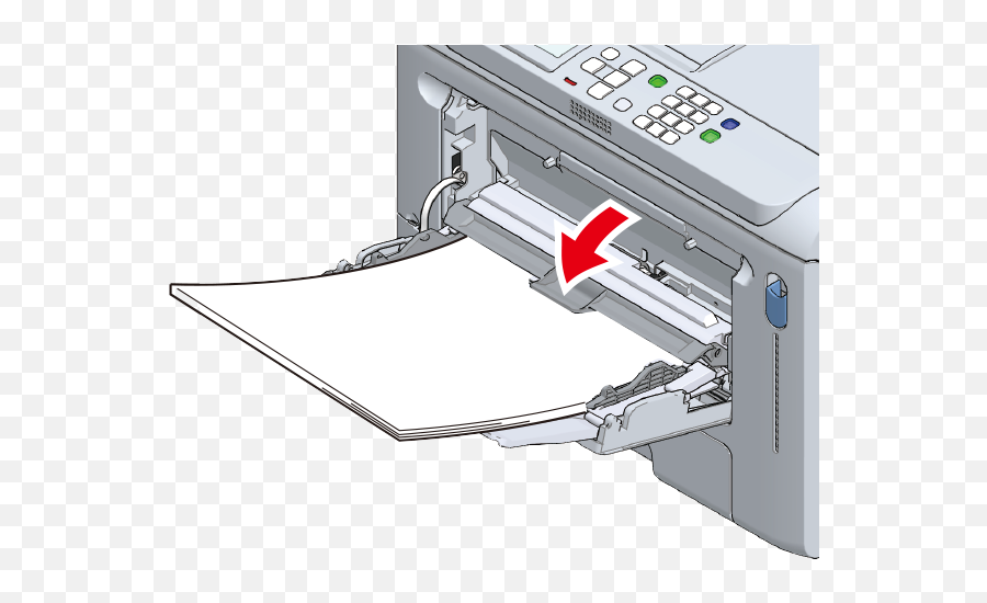 Loading Paper In The Mp Tray Oki - Oki Png,How To Get Bluetooth Tray Icon