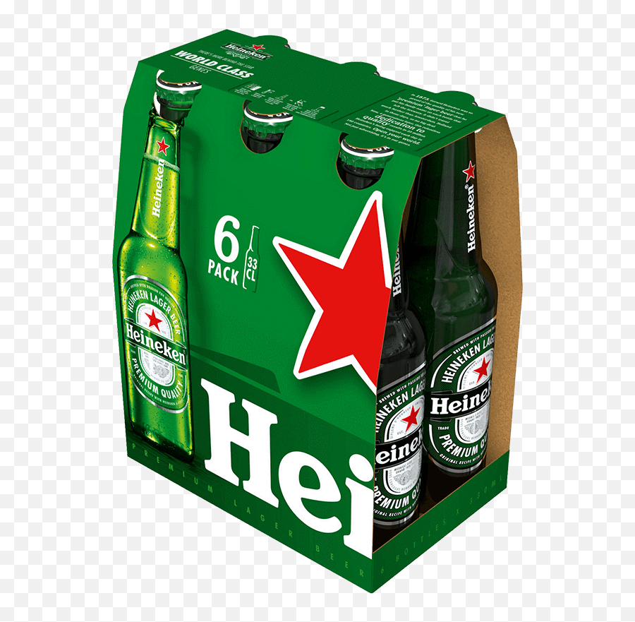 Heineken 330ml 6 Pack - Transparent Background Beer Pack Png,Heineken Png
