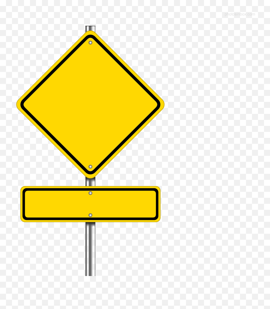 Construction Sign Png Transparent - Blank Road Sign Clipart,And Sign Png