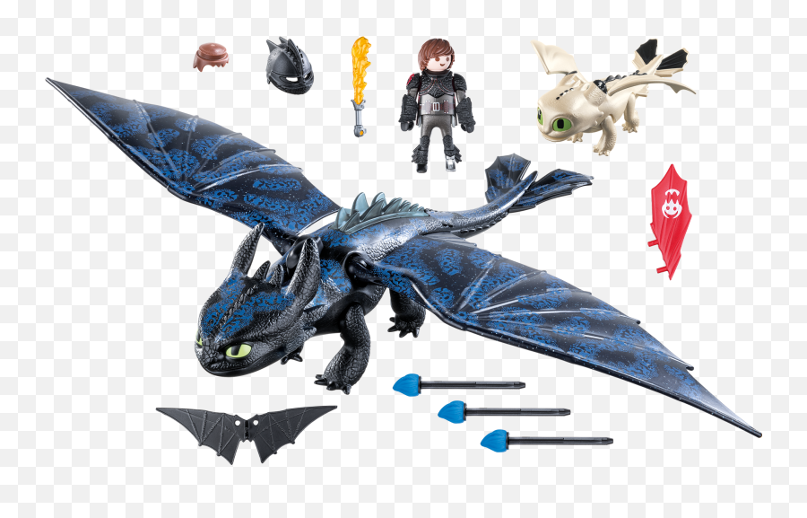 Hiccup And Toothless Playset Png