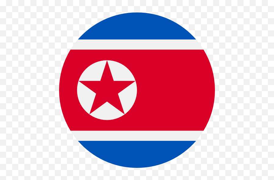 Flags Country Nation North Korea Icon - North Korea Flag Png,Korean Flag Png