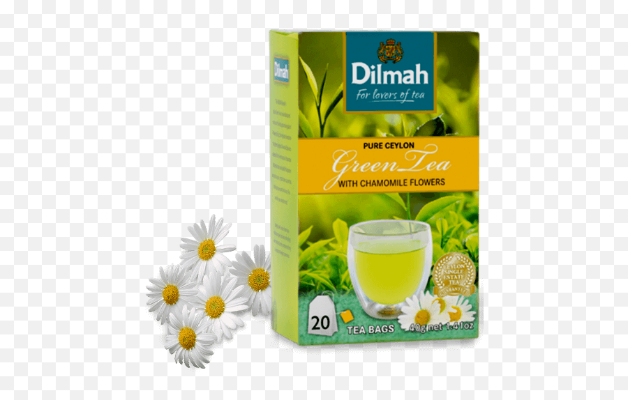 Chamomile Green Tea Dilmah - Dilmah Green Tea With Lemongrass Png,Chamomile Png
