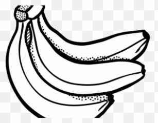 Banana Line Art Transparent Png - Clipart Background