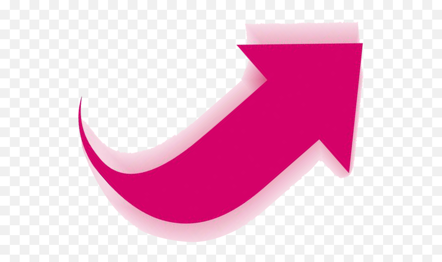 Pink M Font - Pink Arrow Png Curved,Pink Arrow Png